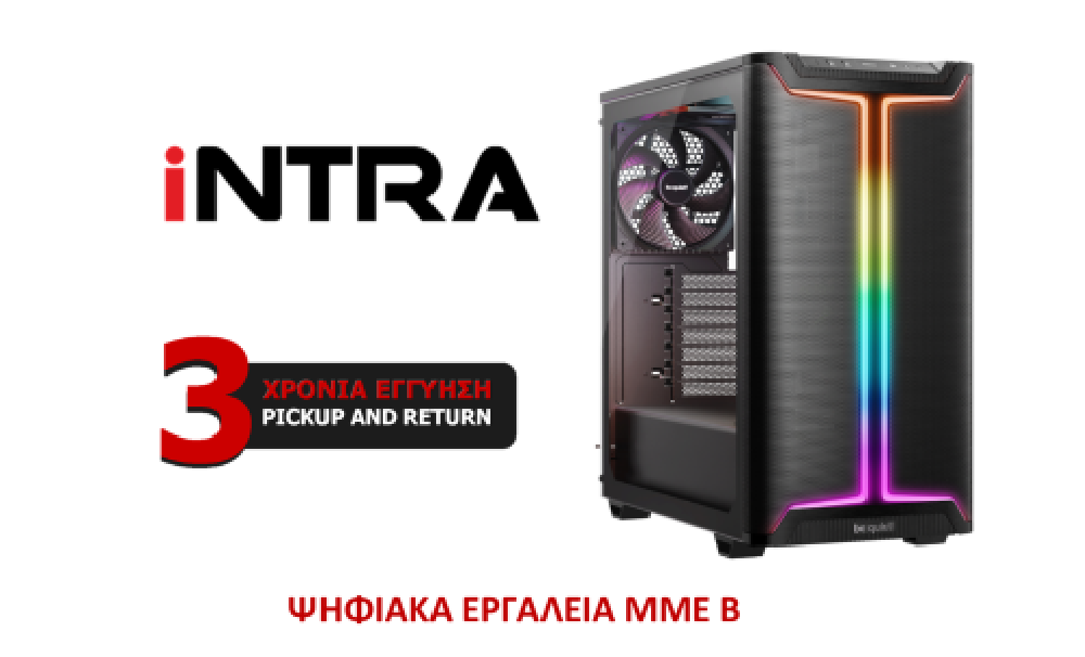 INTRA PC SME i7_14, INTEL CORE i7 14700F, 16GB DDR4 3200MHz, NVIDIA VGA GF RTX 5060 8GB, 1TB SSD NVME, LAN GB, MIDI TOWER, 750W 