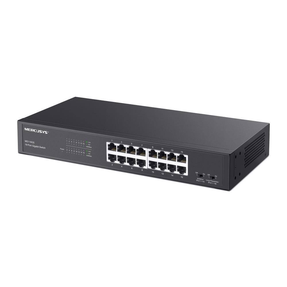 Mercusys 16-port Steel Case Gigabit Switch (MS116GS) (MERMS116GS)
