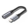 Vention Cotton Braided Lightning Male to 3.5MM Earphone Jack Adapter Aluminum Alloy Type (BMBHA) (VENBMBHA)