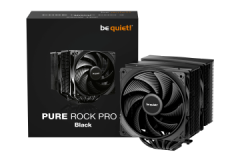 BEQUIET CPU AIR COOLER PURE ROCK PRO 3 BLACK BK042, 250W TDP, INTEL SOCKET LGA 1851/1700/1200/1150/1151/1155, AMD AM4/AM5, DUAL 