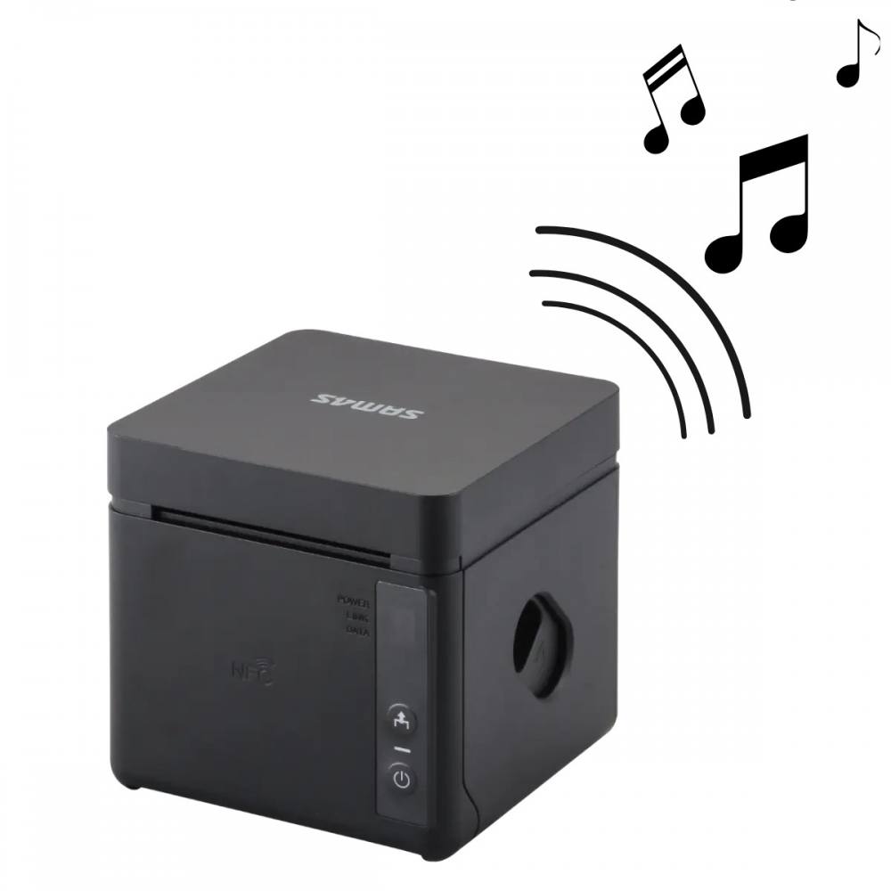 Θερμικός εκτυπωτής Αποδείξεων SAM4S GCUBE-102D KITCHEN BELL Μαύρος