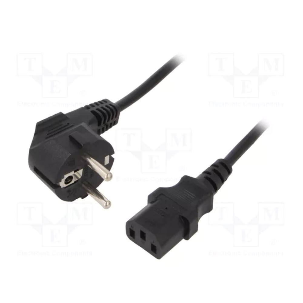 Gembird Pc-186 Cable (C13 / Iec C13 / Iec 320 C13 - Schuko ; 1 8m; Black) (PC-186) (GEMPC-186)