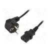 Gembird Pc-186 Cable (C13 / Iec C13 / Iec 320 C13 - Schuko ; 1 8m; Black) (PC-186) (GEMPC-186)