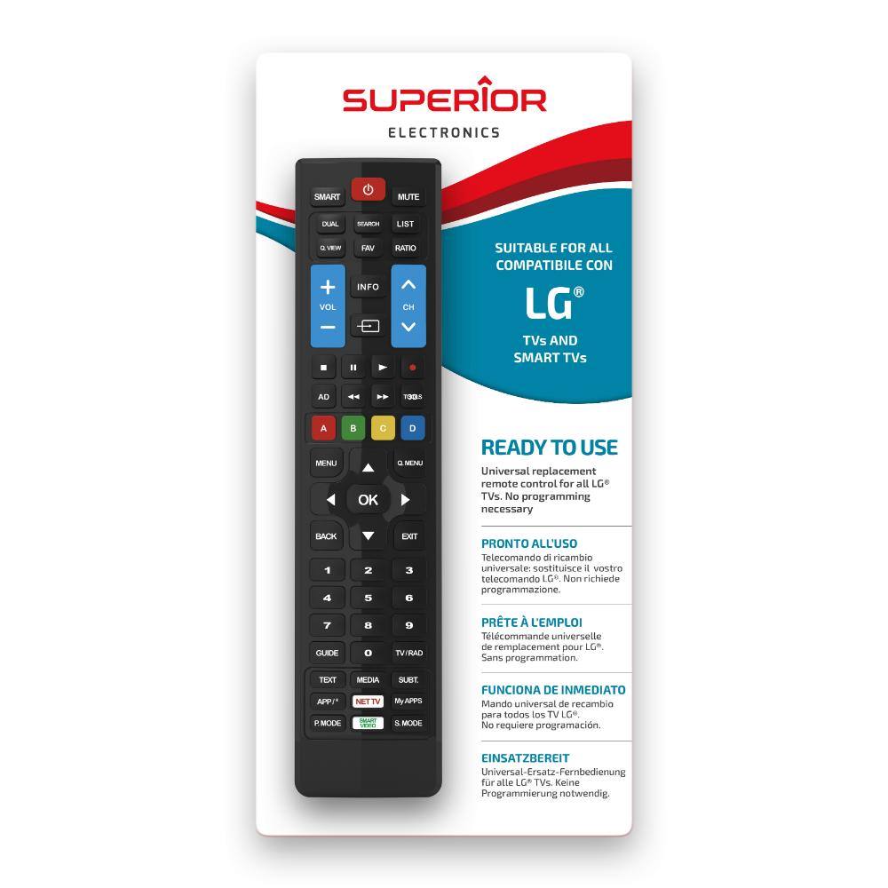 Superior Τηλεχειριστήριο Αντικατάστασης για LG Smart - Plug & Play (SUPTRB034) (SPRSUPTRB034)