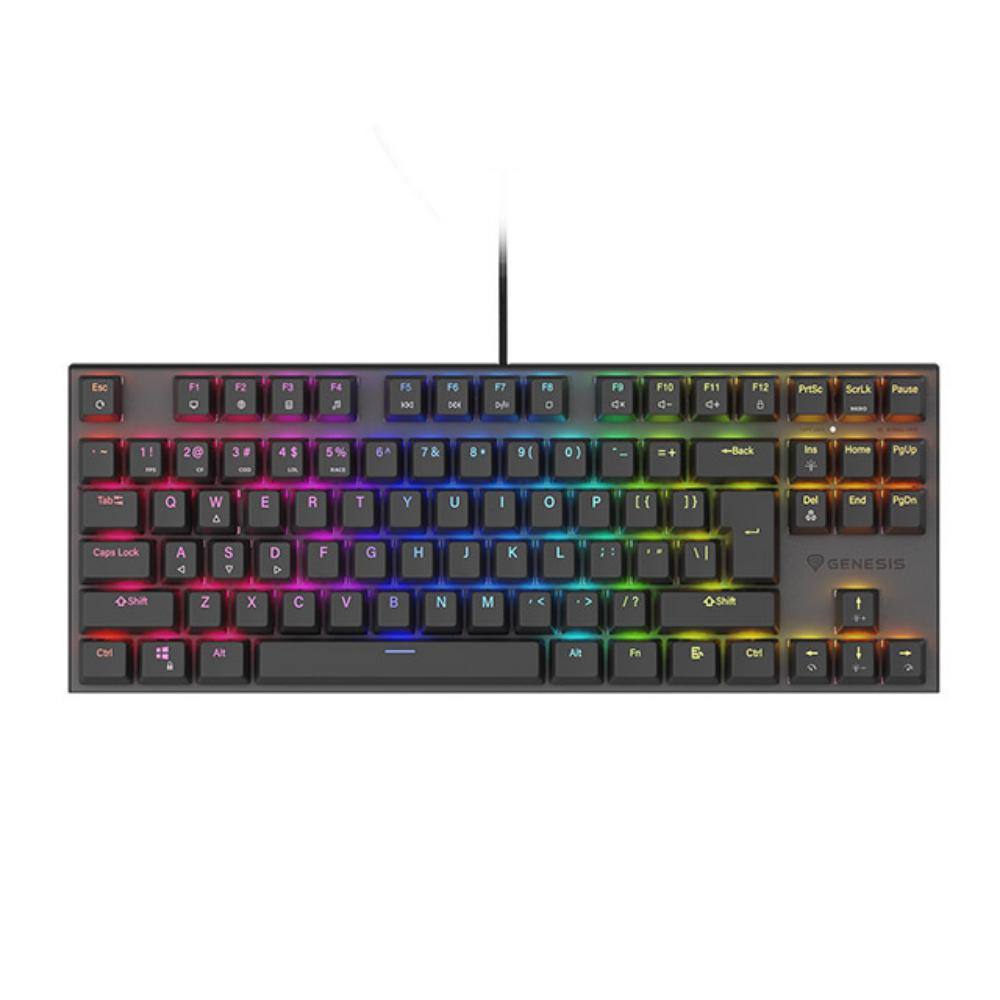 Genesis Gaming Keyboard Thor 303 Tkl Black US  Mechanical RGB, Silent Switch, Hot Swap (NKG-1881) (GNSNKG-1881)
