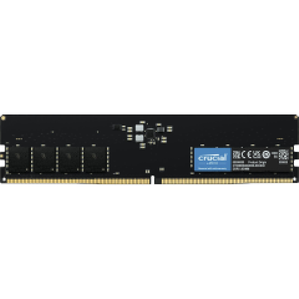 CRUCIAL RAM DIMM 16GB CT16G56C46U5, DDR5, 5600MHz, CL46, SINGLE TRAY, 2YW.