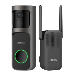 IMOU SMART HOME DOORBELL 2S KIT DB-2SP-3T0W/ DS2S, INDOOR WIRELESS DOORBELL with CHIME, 5000mAh BATTERY, BUILT-IN MIC & SPEAKER,