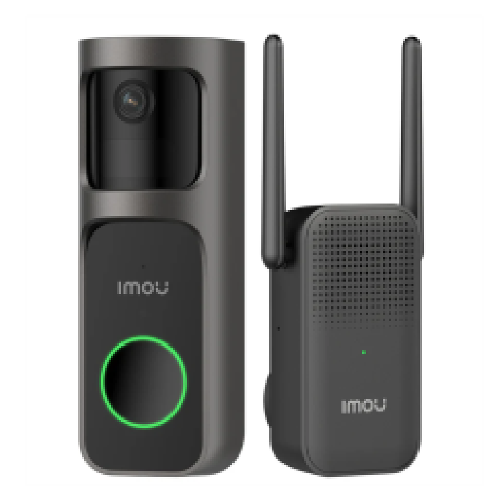 IMOU SMART HOME DOORBELL 2S KIT DB-2SP-3T0W/ DS2S, INDOOR WIRELESS DOORBELL with CHIME, 5000mAh BATTERY, BUILT-IN MIC & SPEAKER,