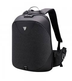 ARCTIC HUNTER τσάντα πλάτης B00208 με θήκη laptop 15.6", λουκέτο TSA, 24L, μαύρη