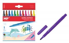 MP σετ χρωματιστών μαρκαδόρων Jumbo με χοντρή μύτη PP871, 12μχ