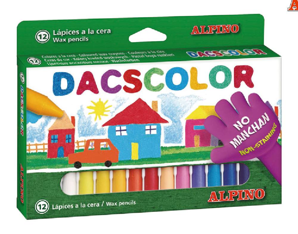 ALPINO χρωματιστές κηρομπογιές DC050290, 12 τμχ