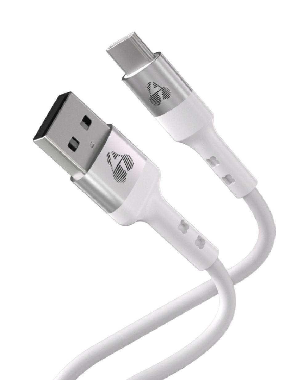 POWERTECH καλώδιο USB-C σε USB PTR-0162, σιλικόνης, 60W, 480Mbps, 1m, λευκό