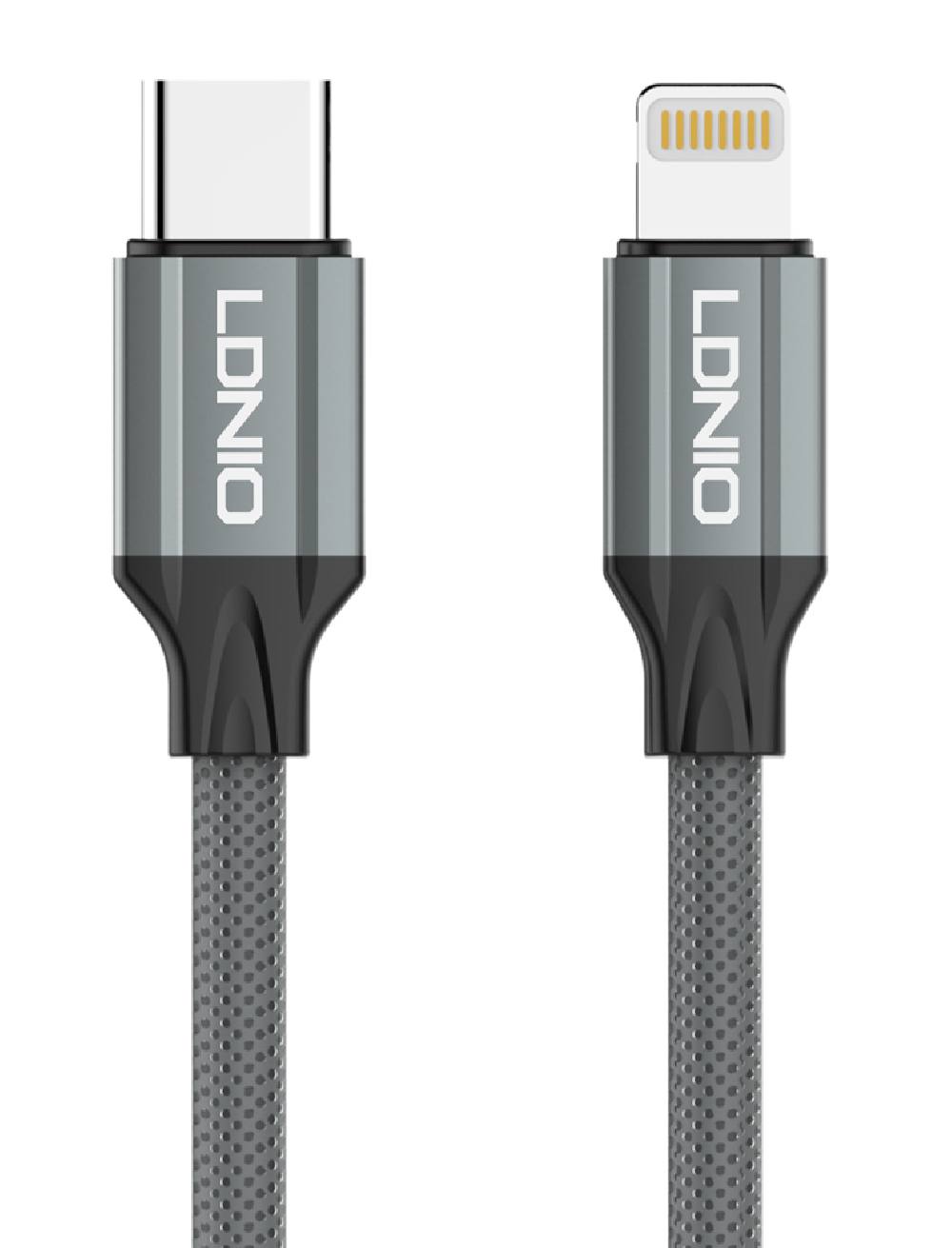 LDNIO καλώδιο Lightning σε USB-C LC442I, 30W PD, 2m, γκρι