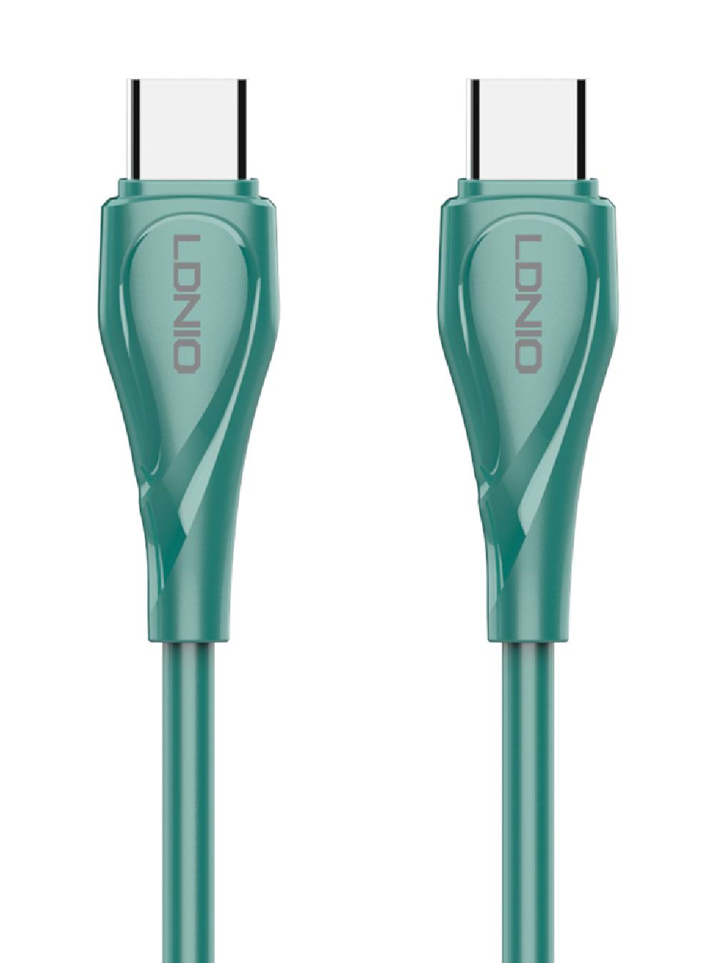 LDNIO καλώδιο USB-C σε USB-C LC611C, 65W PD, 1m, πράσινο