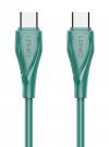 LDNIO καλώδιο USB-C σε USB-C LC611C, 65W PD, 1m, πράσινο