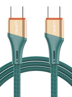 LDNIO καλώδιο USB-C σε USB-C LC631C, 65W PD, 1m, πράσινο