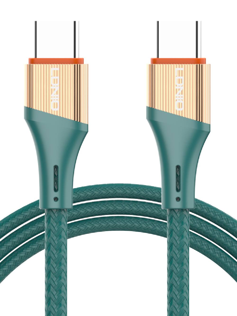 LDNIO καλώδιο USB-C σε USB-C LC631C, 65W PD, 1m, πράσινο