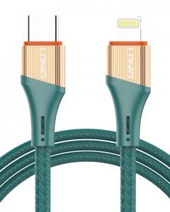 LDNIO καλώδιο Lightning σε USB-C LC631I, 30W PD, 1m, πράσινο