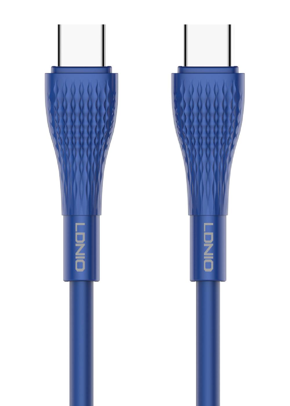LDNIO καλώδιο USB-C σε USB-C LC672C, 65W PD, 2m, μπλε