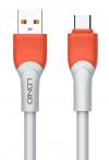 LDNIO καλώδιο USB-C σε USB LS601, 30W, 1m, γκρι