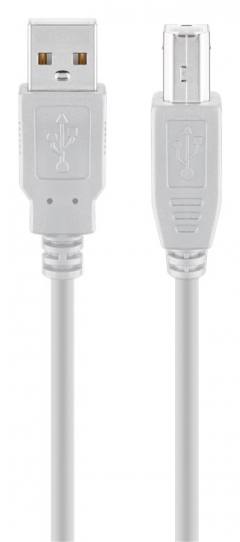 GOOBAY καλώδιο USB σε USB Type B 68713, 3m, 480Mbps, γκρι