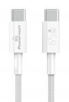 POWERTECH καλώδιο USB-C PTR-0181, 65W, 480Mbps, 1m, λευκό
