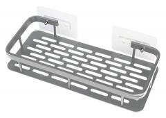 HOME USE ράφι τοίχου HUH-0161, αλουμινίου, 30x5x13cm, ασημί