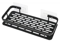 HOME USE ράφι τοίχου HUH-0162, αλουμινίου, 30x5x13cm, μαύρο