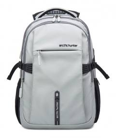 ARCTIC HUNTER τσάντα πλάτης B00388 με θήκη laptop 15.6", USB, 27L, γκρι