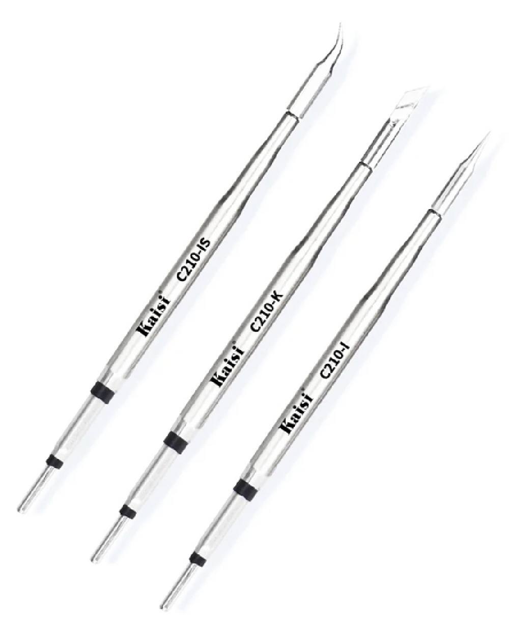 KAISI σετ soldering tip C210, τύπου I/IS/K, 3τμχ
