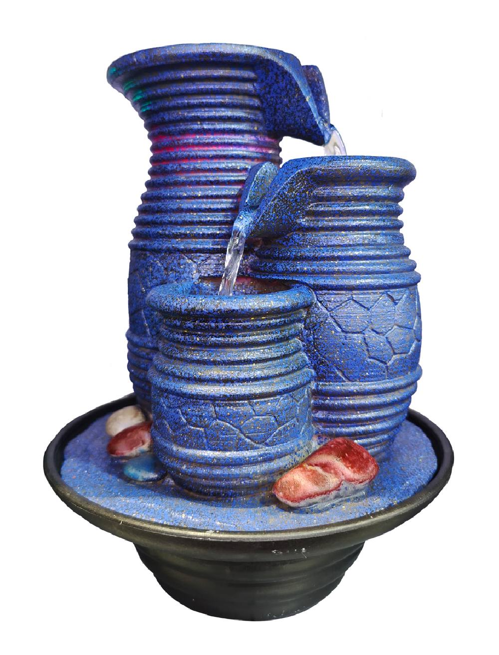 HOME USE διακοσμητικό συντριβάνι HUH-0169, φωτιζόμενο, 22x22x29cm