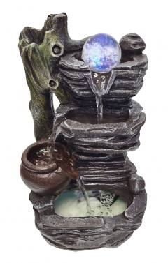 HOME USE διακοσμητικό συντριβάνι HUH-0171, φωτιζόμενο, 18x20x35cm