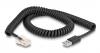 DELOCK καλώδιο USB σε RJ50 90602 για barcode scanner, spiral, 2m, μαύρο