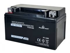 POWERTECH μπαταρία μολύβδου μοτοσυκλέτας PT-1205, 12V 7Ah, AGM, YTX7A-BS