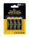 POWERTECH αλκαλικές μπαταρίες Super Alkaline PT-1214, AA, 1.5V, 4τμχ