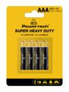 POWERTECH μπαταρίες Zinc Carbon Super Heavy Duty PT-1218, AAA 1.5V, 4τμχ