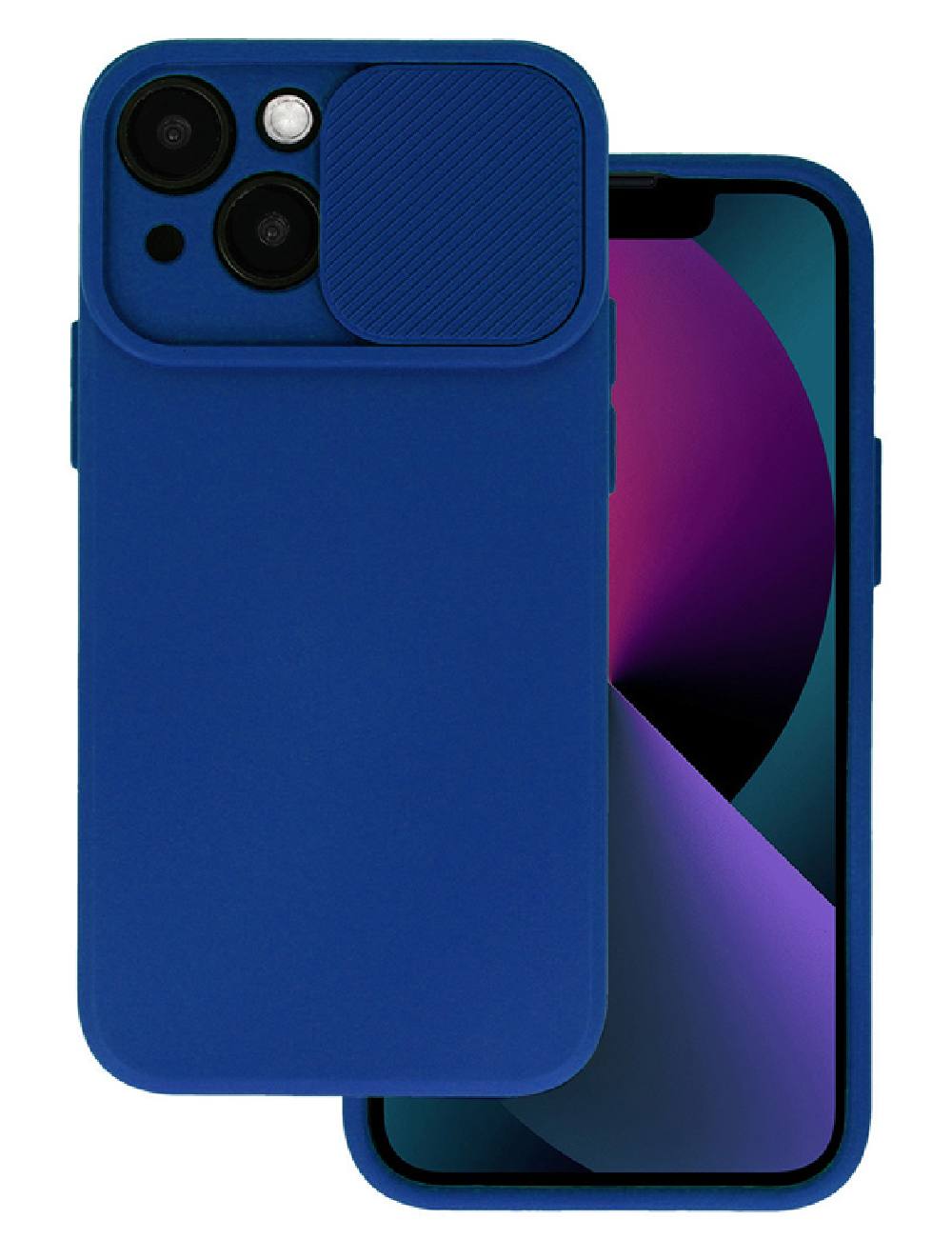 POWERTECH Θήκη Camshield Soft MOB-1937 για iPhone 14 Plus, μπλε