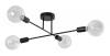 POWERTECH φωτιστικό οροφής HLL-0149, 4x E27, μεταλλικό, μαύρο