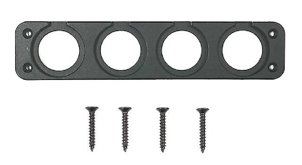 POWERTECH πάνελ πρίζας για σκάφη & οχήματα PTL-015, 4 θέσεις, 196x43mm