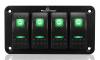 POWERTECH πάνελ σκαφών & οχημάτων PTL-019 με 4x διακόπτες, IP65