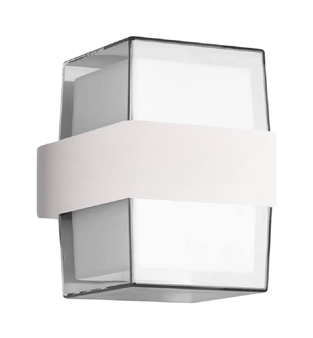 POWERTECH LED φωτιστικό τοίχου HLL-0158, 14W, 4000K, 1120lm, IP65, λευκό