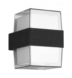 POWERTECH LED φωτιστικό τοίχου HLL-0159, 14W, 4000K, 1190lm, IP65, μαύρο