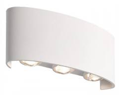 POWERTECH LED φωτιστικό τοίχου HLL-0160, 6W, 4000K, 510lm, IP65, λευκό