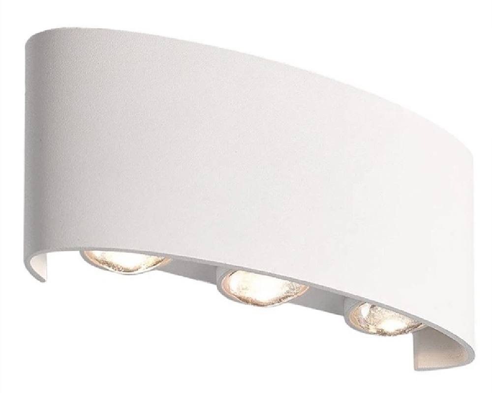 POWERTECH LED φωτιστικό τοίχου HLL-0160, 6W, 4000K, 510lm, IP65, λευκό