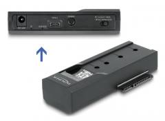 DELOCK docking station για M.2 NVMe/SATA ή 2.5"/3.5" SSD/HDD 64253, 10Gbps, μαύρο