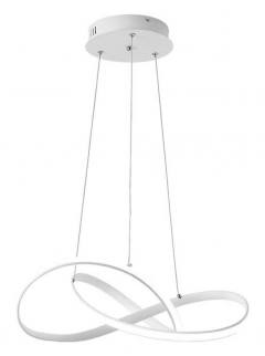 POWERTECH LED φωτιστικό οροφής HLL-0164, 50W, 4000K, Φ60cm, 1m, λευκό