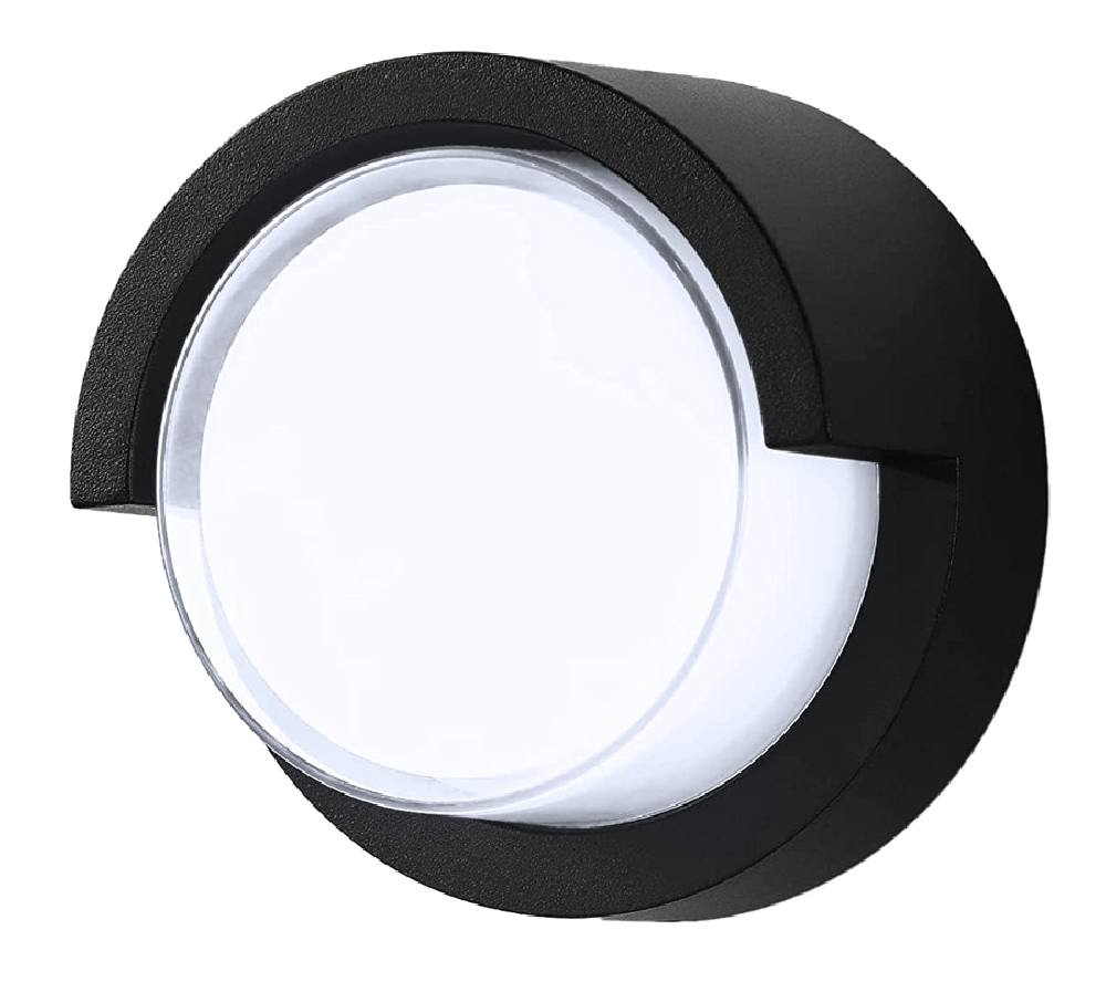 POWERTECH LED φωτιστικό τοίχου HLL-0167, 12W, 4000K, 960lm, IP65, μεταλλικό, μαύρο
