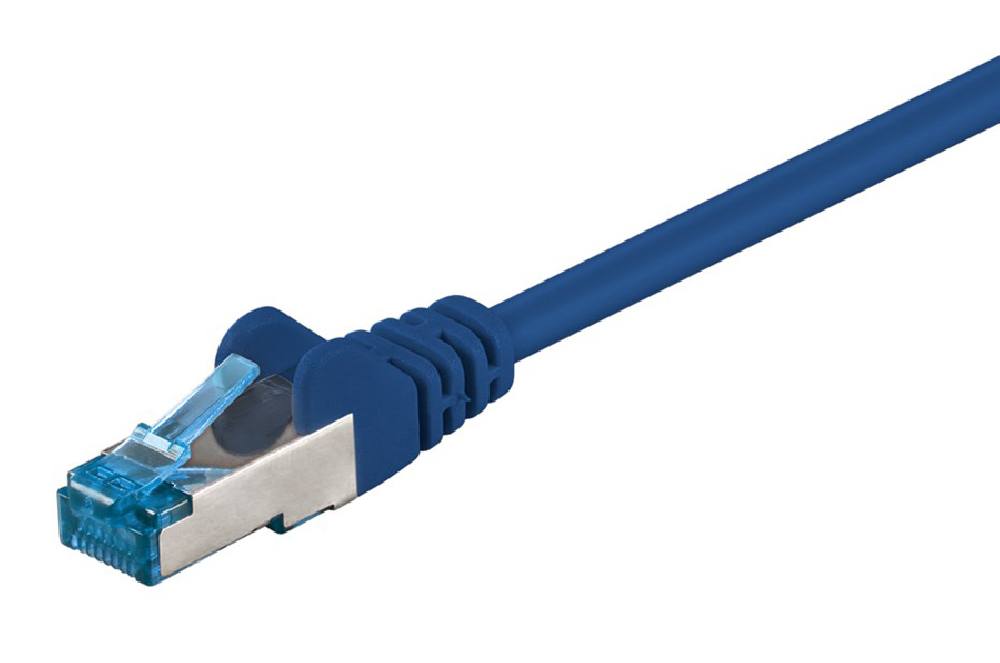 GOOBAY καλώδιο δικτύου 93677, CAT 6A S/FTP (PiMF), Copper, 1m, μπλε