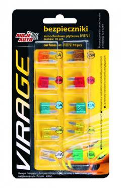 MOJE AUTO σετ μαχαιρωτών ασφαλειών αυτοκινήτου 94-016, 10τμχ