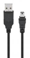 GOOBAY καλώδιο USB σε USB Mini 45740, 480Mbps, 1m, μαύρο